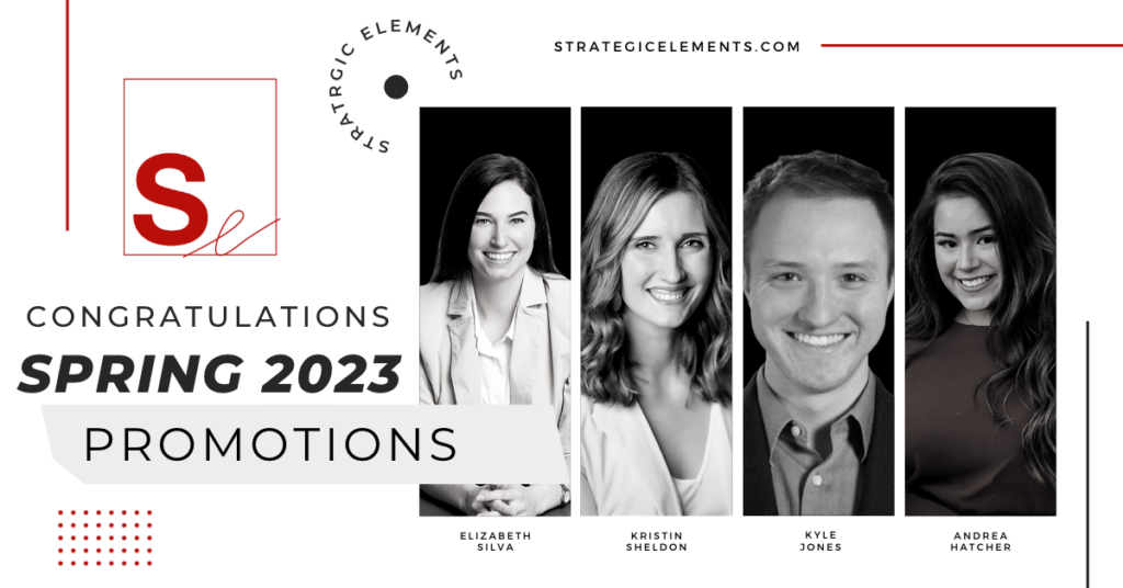 Congratulations to the Spring 2023 Promotions with Strategic Elements