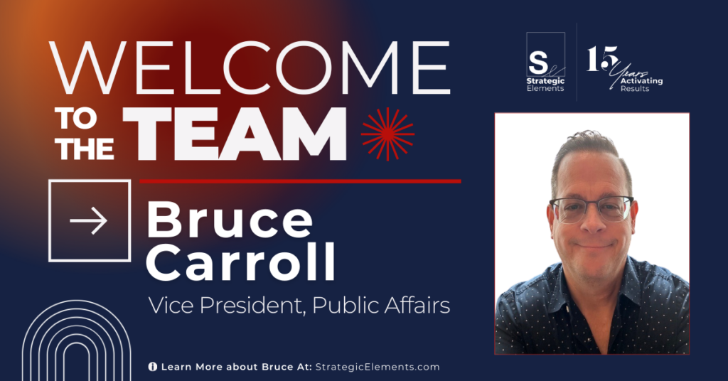 Graphic with Bruce Carroll and Welcome Message